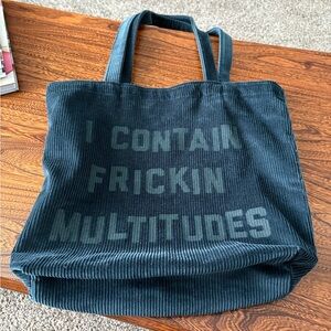 John Proctor is the Villain Official Broadway Corduroy Tote Bag
